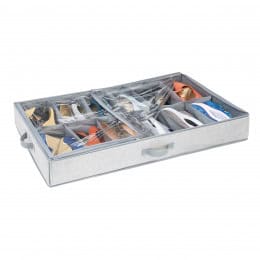 Rangement pour 12 paires de chaussures sous le lit