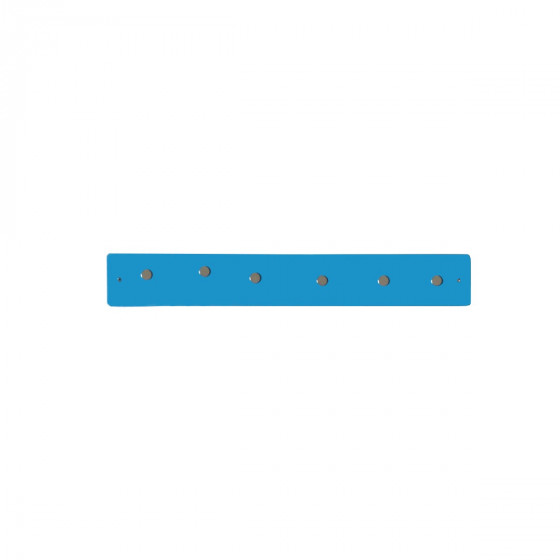 Petite barre magnétique murale bleu intense avec 6 aimants fins et puissants