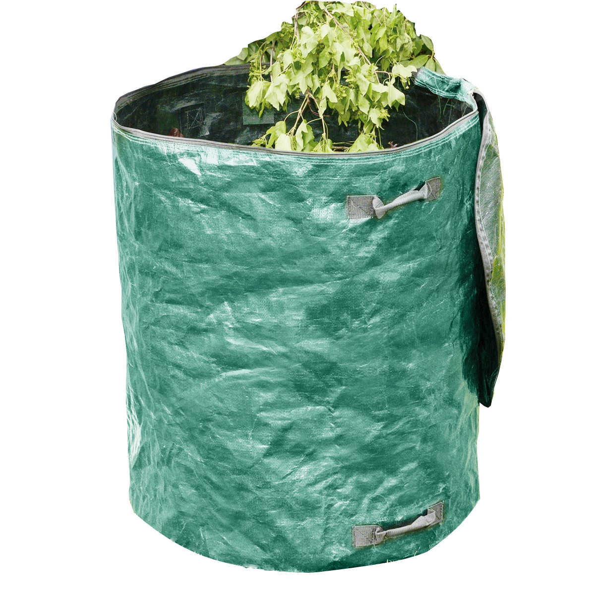 Sac à déchets de Jardin Sacs de déchets Verts Réutilisable Feuilles châchées Feuilles Heavy Duty Sacs Buard Tarp 2pcs Silver 