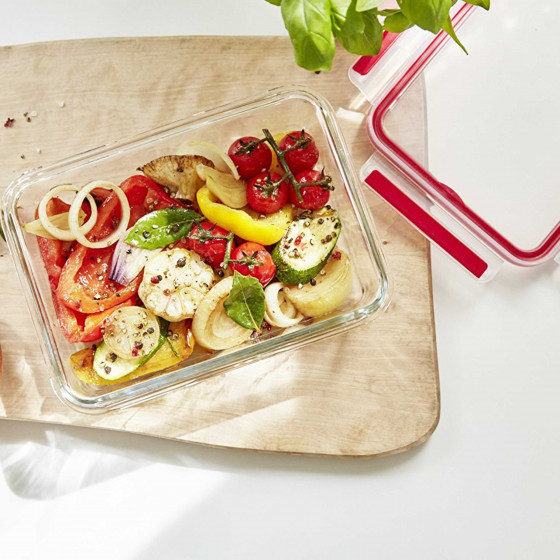 Boîte alimentaire en verre 2 litres hermétique. Taille L (2 litres)
