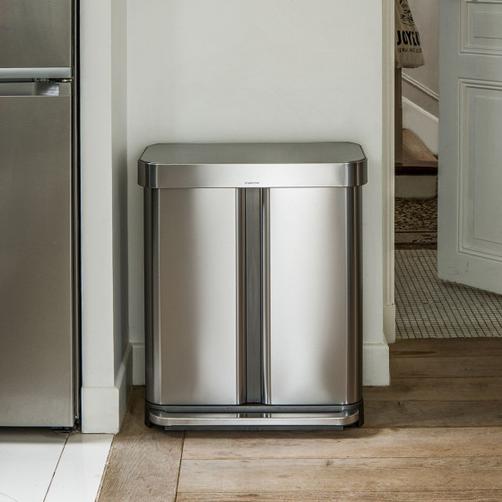 Poubelle de tri 2 compartiments (58 Litres)