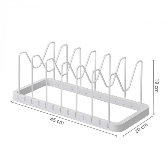 Rangement pour poêles et couvercles de cuisine