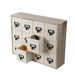 Poubelle de bureau en bois vert - 7.5 litres - ON RANGE TOUT