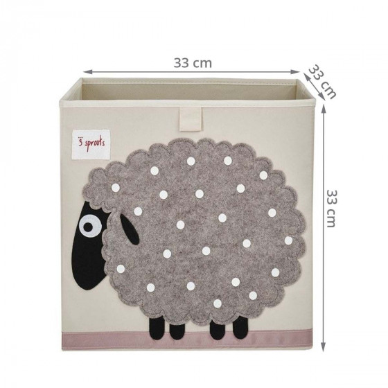 Cube de rangement en tissu pour enfant "mouton"