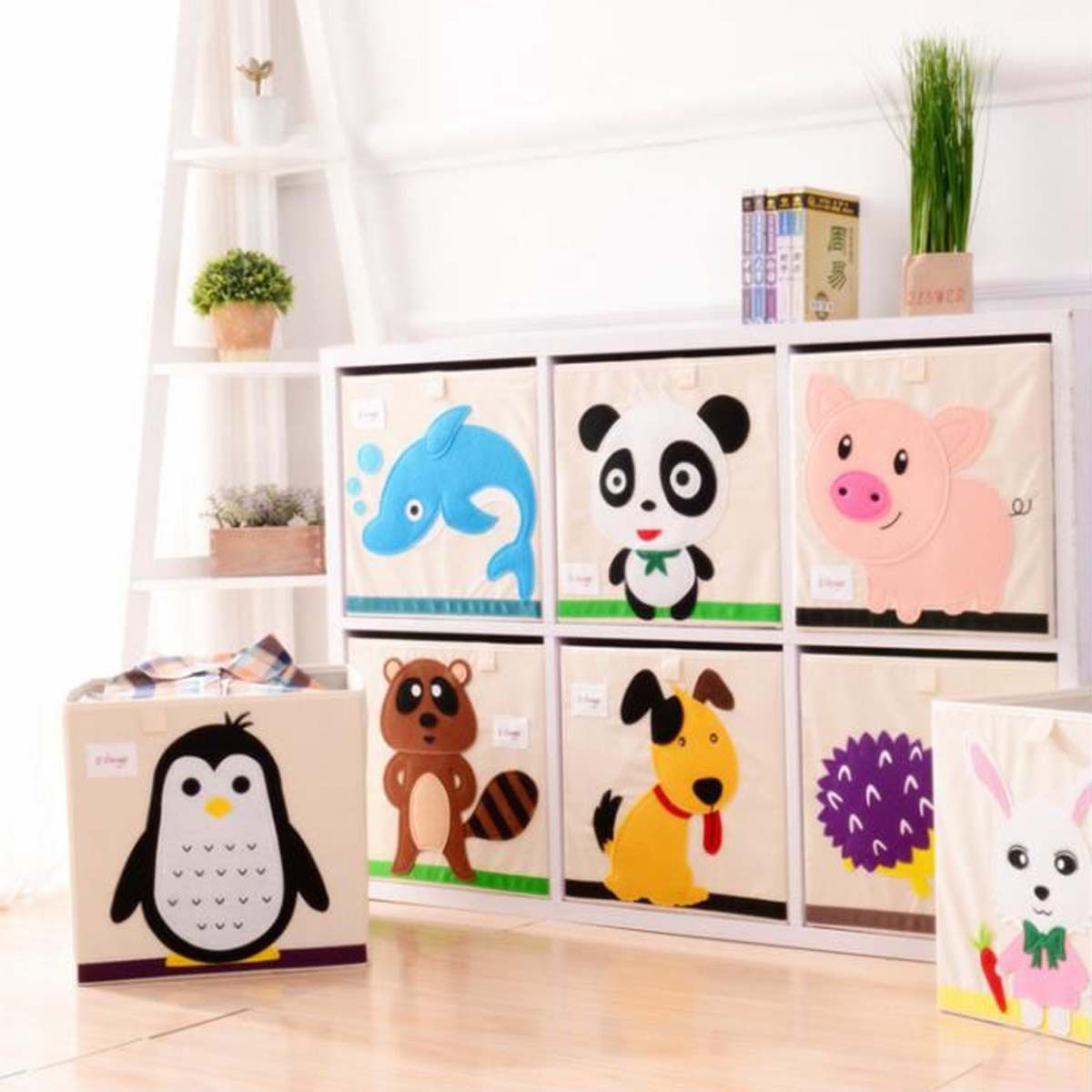 Cube de rangement en tissu pour enfant - Rangement jouets - 33x33x33 - ON  RANGE TOUT