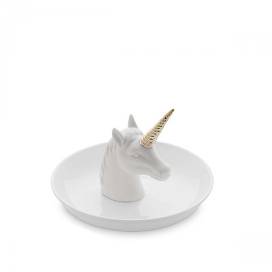 Coupelle à bijoux en porcelaine Licorne