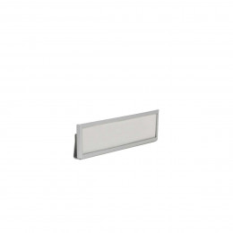 Lot de 4 porte étiquettes à clipser en métal