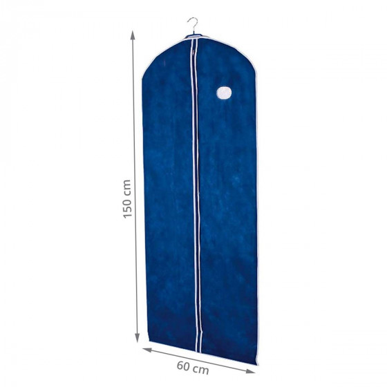 Housse pour vêtements en intissé respirant bleu L