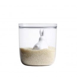 Boîte alimentaire transparente avec cuillère mesure 3,5L