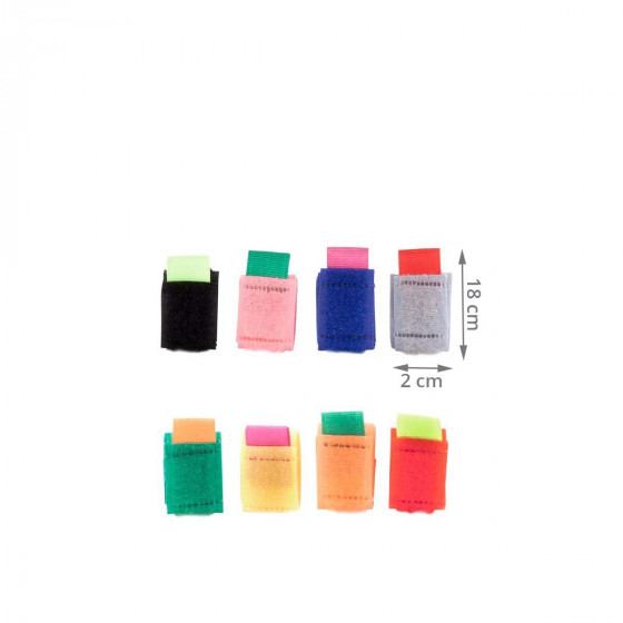 8 attache câbles en velcro