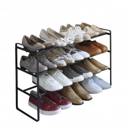 Étagère à chaussures extensible 3 étages