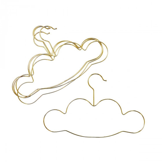 5 cintres en métal enfant nuage