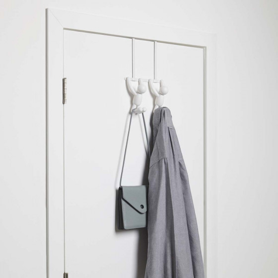 Patère double de porte ludique