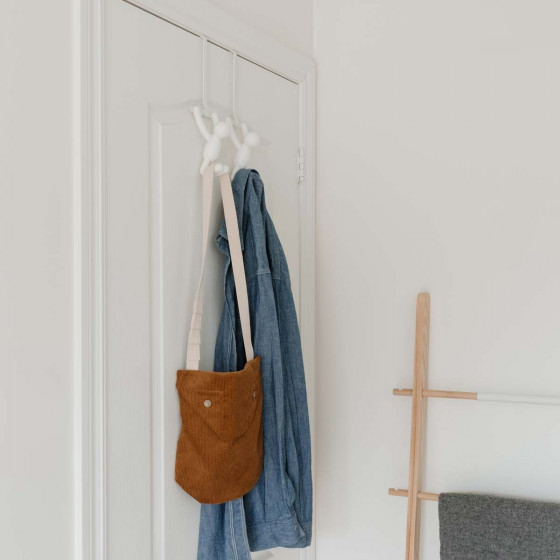 Patère double de porte ludique