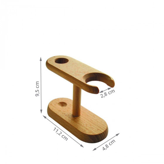 Porte blaireau en bois