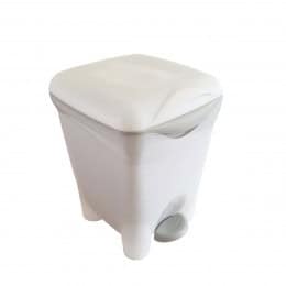 Poubelle de salle de bain 8 litres avec seau intérieur et pédale