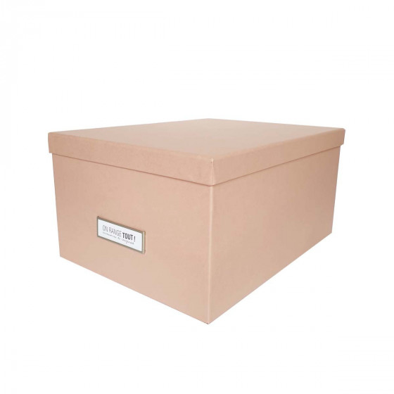 Boîte à DVD en carton rose pastel