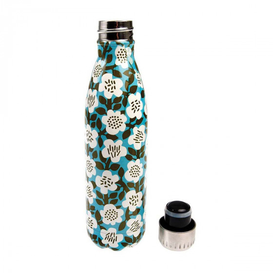Gourde en inox fleurie