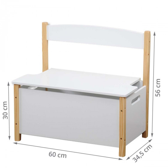 Petit banc de rangement pour enfant
