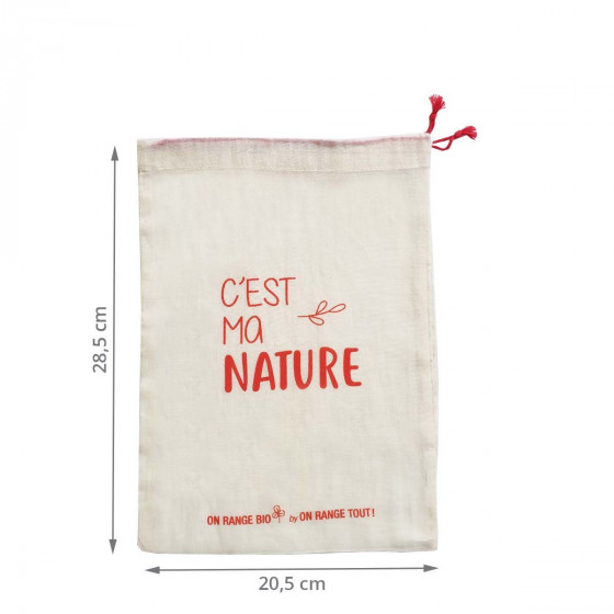 Sac à vrac en coton biologique pour céréales