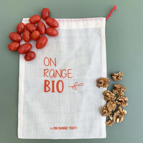 Sac à vrac en coton biologique 20x28