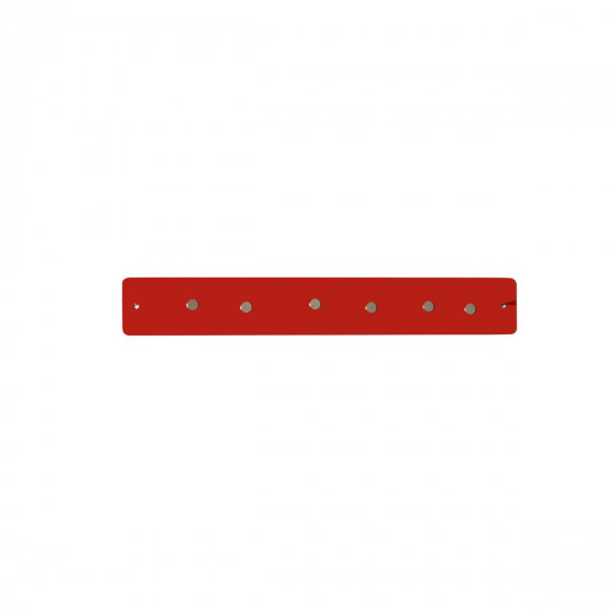 Petite barre magnétique murale  rouge avec 6 aimants fins et puissants
