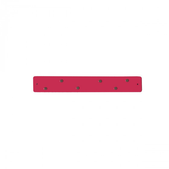 Petite barre magnétique murale rose avec 6 aimants fins et puissants