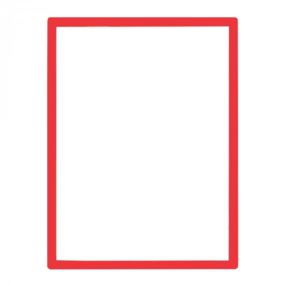 Panneau d'affichage repositionnable encadré rouge