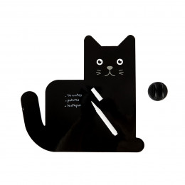 Tableau magnétique noir chat