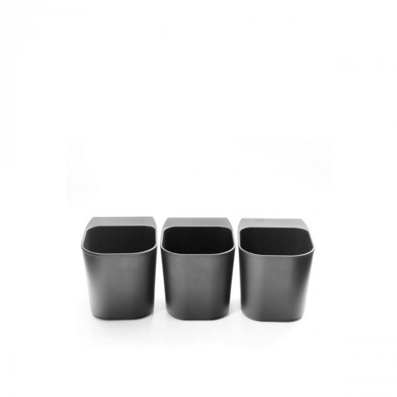 3 pots à crayons pour écran d'ordinateur