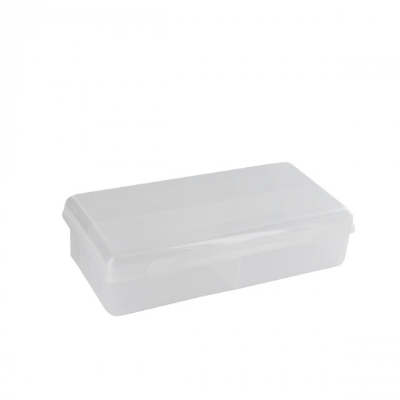 Boîte en plastique transparent à 7 compartiments (S)