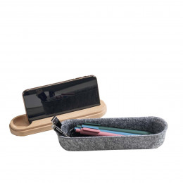 Plumier porte téléphone