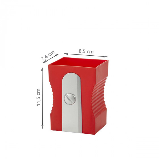 Pot à crayons taille crayons rouge