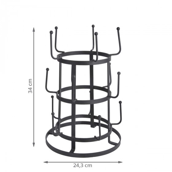 Egouttoir à bouteilles en acier