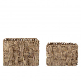 2 paniers de rangement rectangulaires