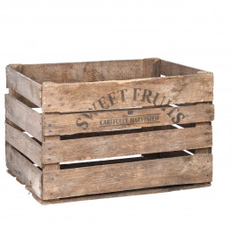 Caisse en bois rustique