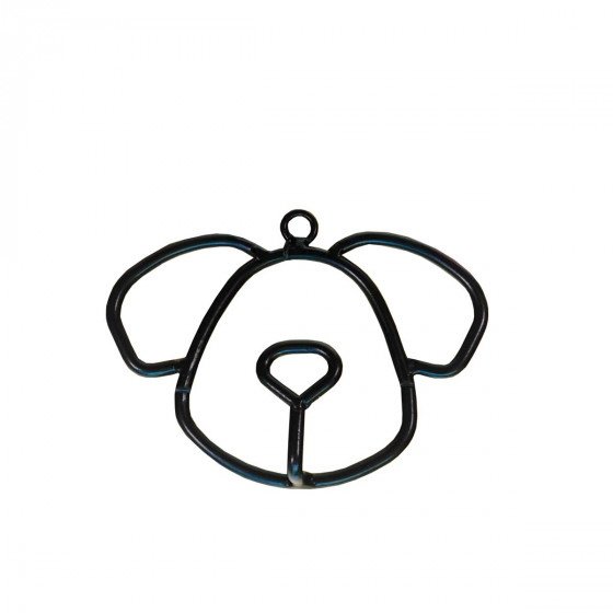 Patère chien métal