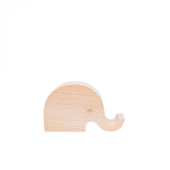 Porte téléphone en bois éléphant
