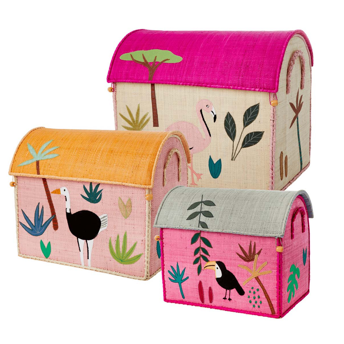 Coffre À Jouets Fille Rose - Mobilier KIMY - KITB1013 - Vipack