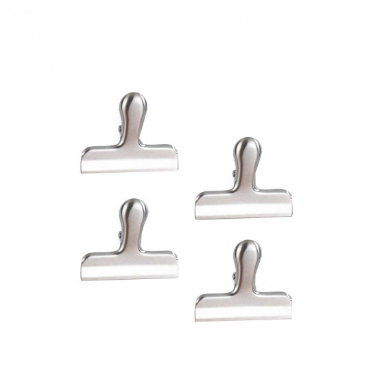 4 pinces en acier inoxydable