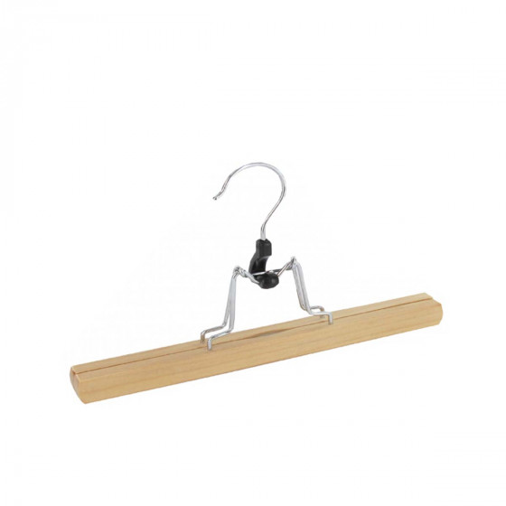 Cintre en bois FSC pour pantalon ou jupe