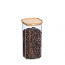 Bocal de conservation carré en verre 1,6 L
