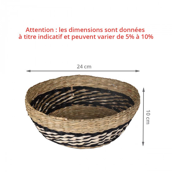 Corbeille en paille