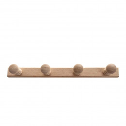 Patère en bois 4 têtes