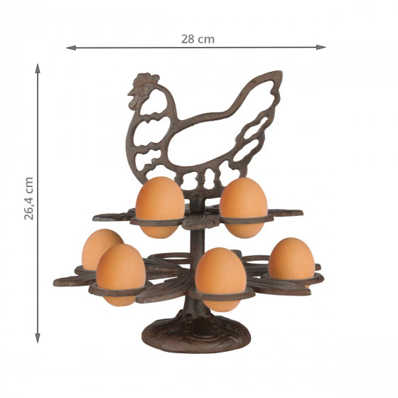 Porte-œufs en fonte