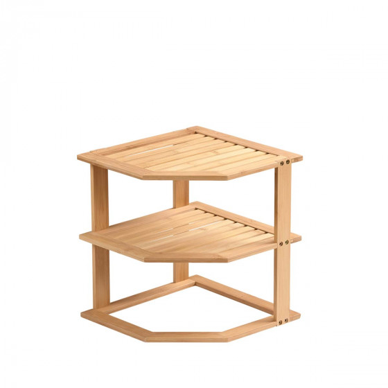 Petite étagère d'angle en bois