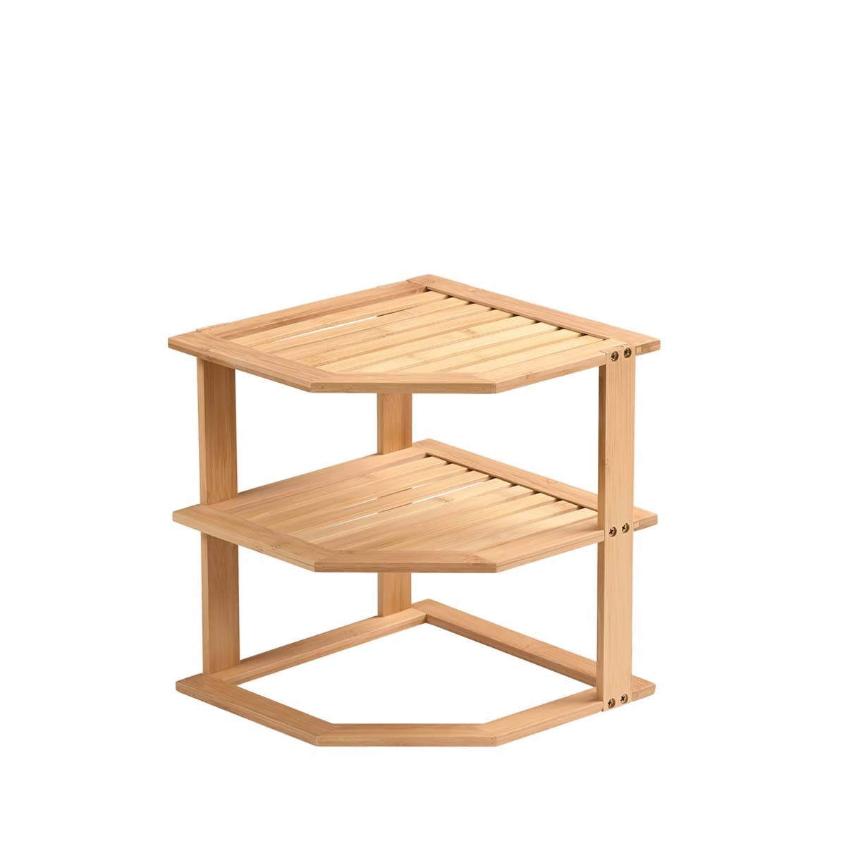 Petite étagère d'angle en bois - 27x25x25 cm - ON RANGE TOUT