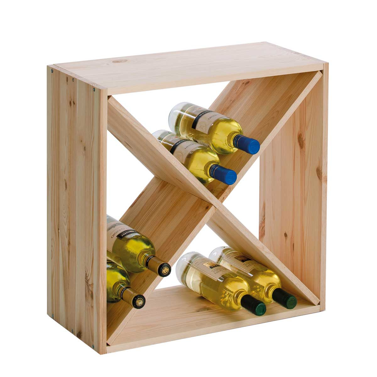 Une colonne verticale DIY pour ranger et stocker les bouteilles de vin,  même dans une petite cuisine !