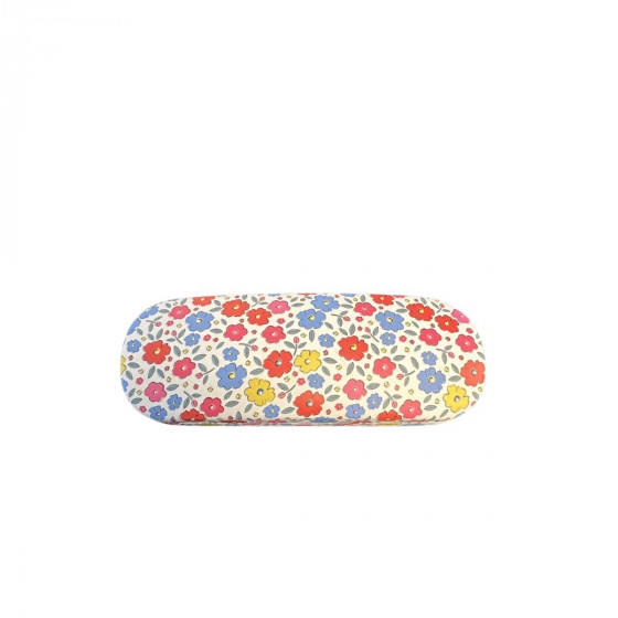 Etui à lunettes fleuri