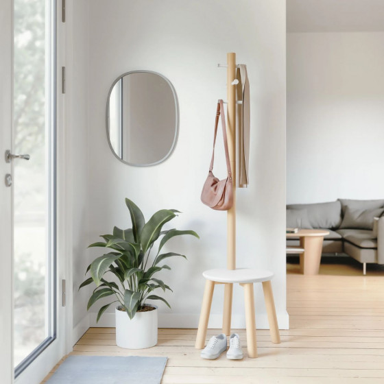 Porte-manteaux tabouret